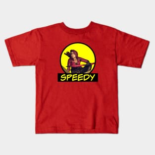 Thea Queen - Speedy - Comic Yellow Homage Kids T-Shirt